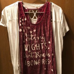 Tank top and Cartigan